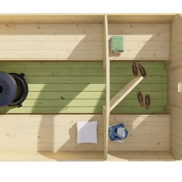 Saunabarrel | Ø205 x 350 cm | 28/42 mm | onbehandeld vuren 7