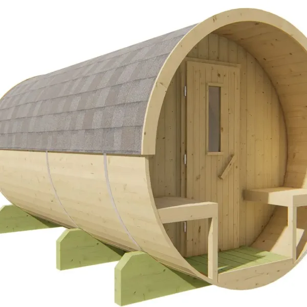 Saunabarrel | Ø205 x 400 cm | 28/42 mm | onbehandeld vuren 5
