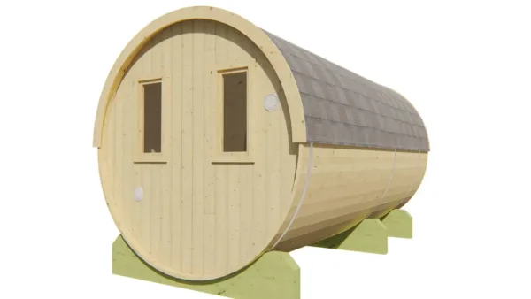 Saunabarrel | Ø205 x 400 cm | 28/42 mm | onbehandeld vuren 6
