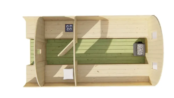 Saunabarrel | Ø205 x 400 cm | 28/42 mm | onbehandeld vuren 7