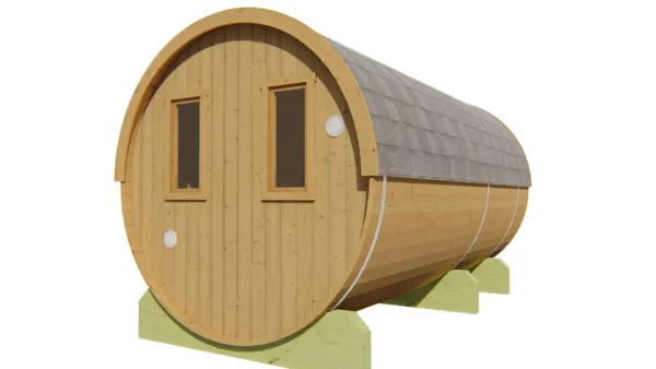 Saunabarrel | Ø205 x 400 cm | 28/42 mm | Thermowood 6