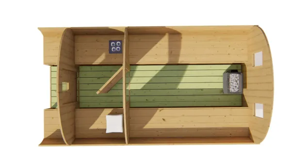 Saunabarrel | Ø205 x 400 cm | 28/42 mm | Thermowood 7