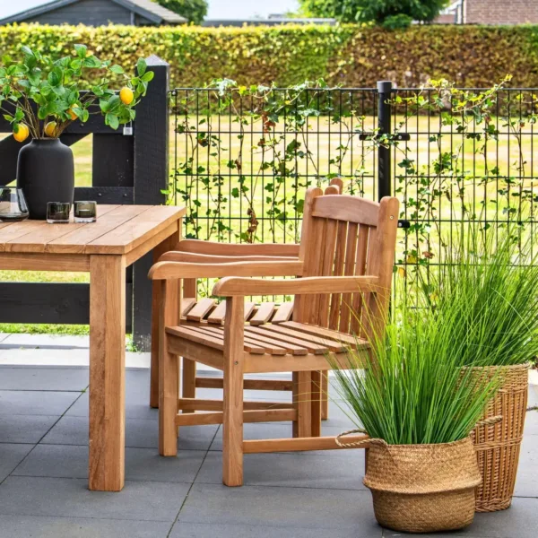 Teak blokstoel Birmingham 1