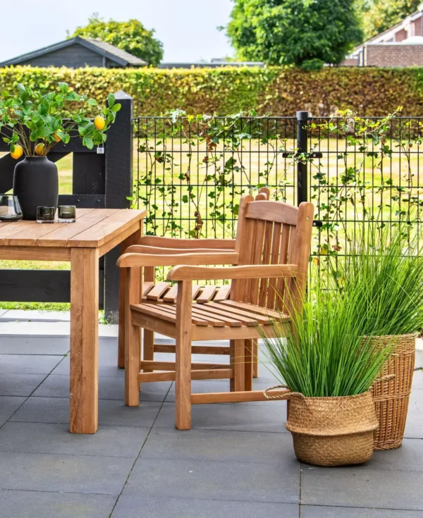 Teak blokstoel Birmingham 1