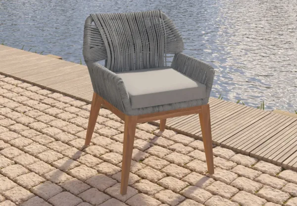 Teak stoel Granada met kussen (set van 2 stoelen) 6