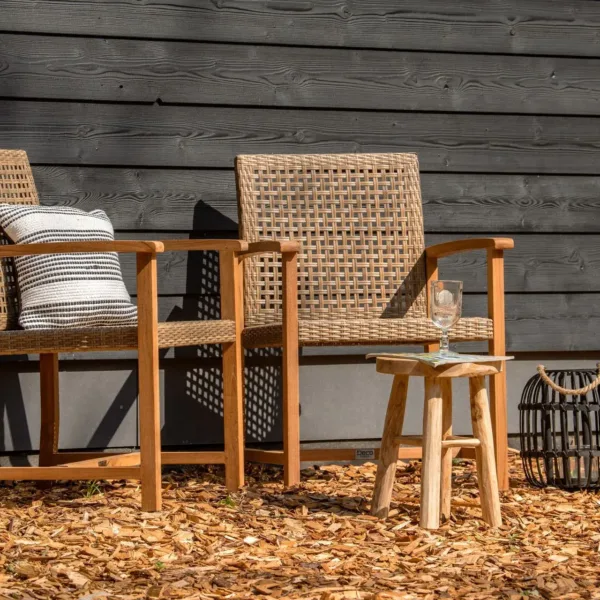 Teak tuinstoel Blitar (set van 2 stoelen) 2