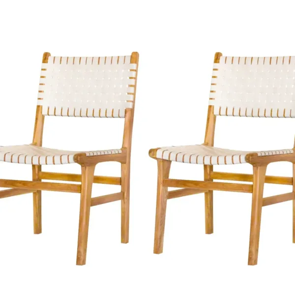 Teak tuinstoel Mataram (set van 2 stoelen) 2