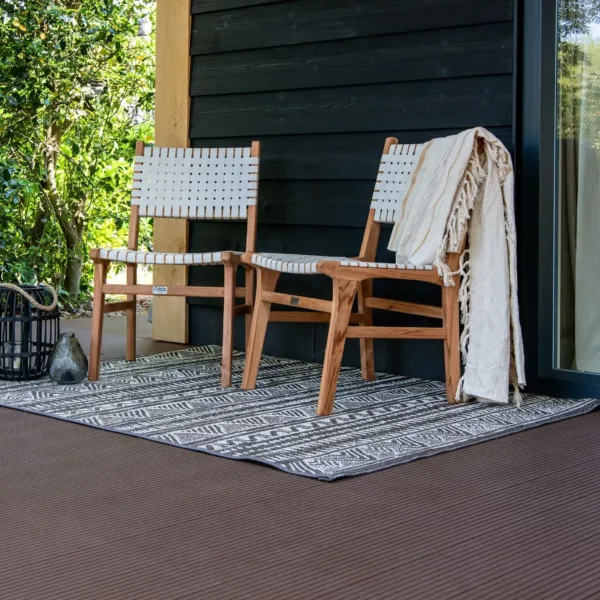 Teak tuinstoel Mataram (set van 2 stoelen) 1
