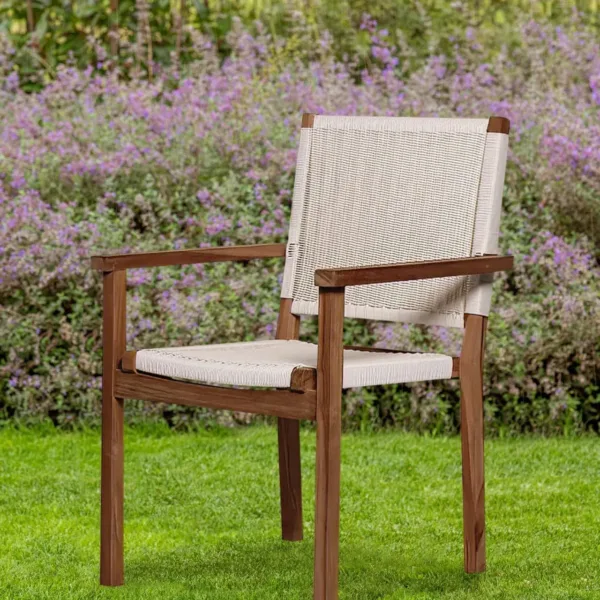 Teak tuinstoel Riau (set van 2 stoelen) 2