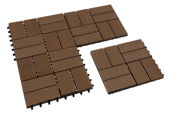 Tuindeco Premium WPC Tuintegel Coffee 30 x 30 cm 1