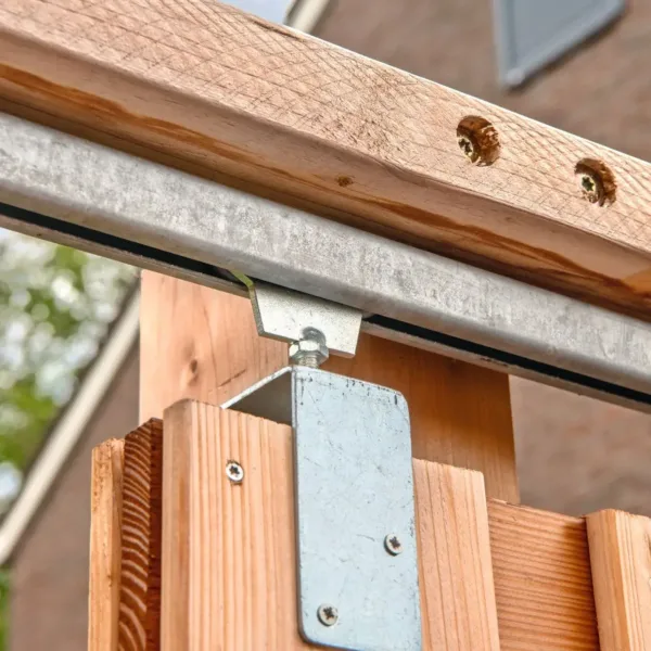 Tuindeur schuifsysteem Red Class Wood H195 x 130 cm 3
