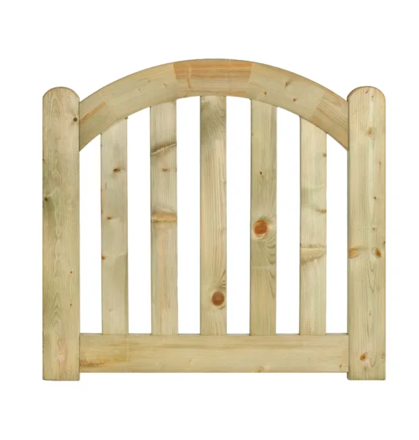 Tuinhekdeur grenen groen geïmpregneerd de Luxe 80 x 100 x D4 cm 1
