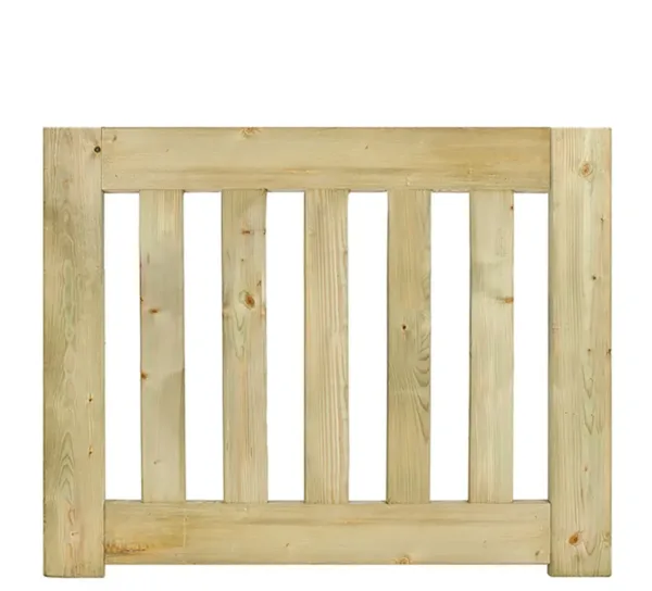Tuinhekdeur grenen groen geïmpregneerd Modern de Luxe 60 x 100 x 4 cm 1