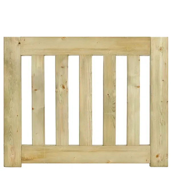 Tuinhekdeur grenen groen geïmpregneerd Modern de Luxe 60 x 100 x 4 cm 1