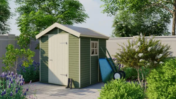 Tuinhuis Boudewijn grenen groen geïmpregneerd 2