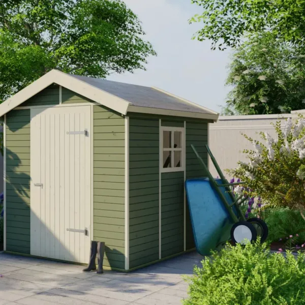 Tuinhuis Boudewijn grenen groen geïmpregneerd 2