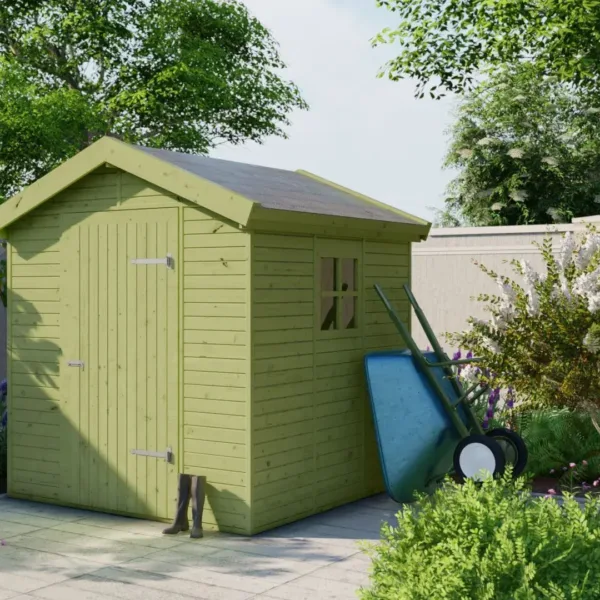 Tuinhuis Boudewijn grenen groen geïmpregneerd 1