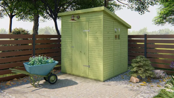 Tuinhuis Olaf grenen groen geïmpregneerd 1