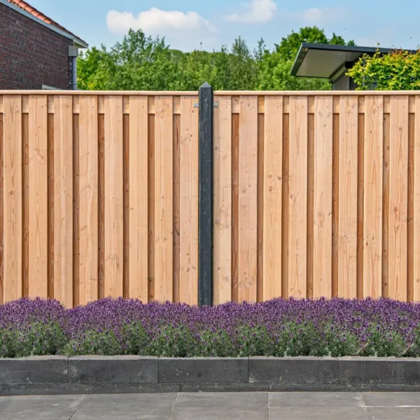 Tuinscherm Douglas geschaafd 21-planks (19 + 2) Zwarte Woud 180 x 180 cm 4