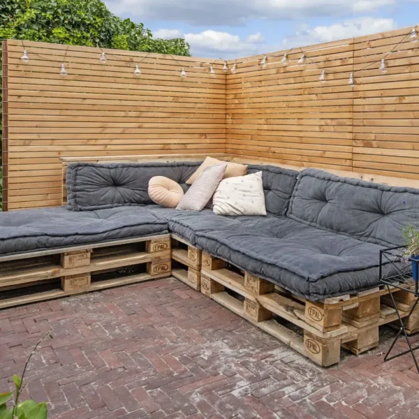 Tuinscherm Douglas geschaafd (Rhombusprofiel) Klagenfurt 180 x 180 cm 3