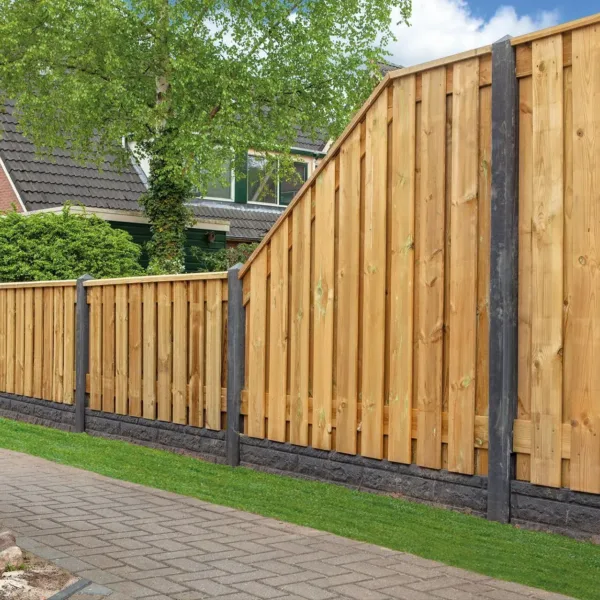 Tuinscherm grenen groen geïmpregneerd 21-planks (19 + 2) Enschede 180 x 180 cm 5