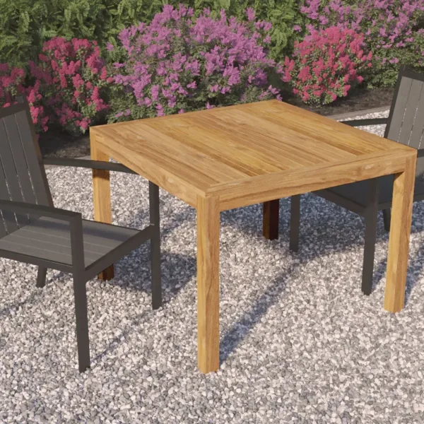 Tuintafel teak 100 x 100 cm 2