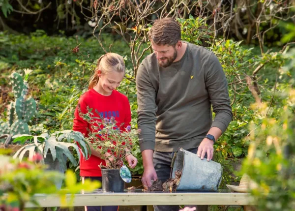 Werkbank XXL grenen groen geïmpregneerd met zinken blad 2